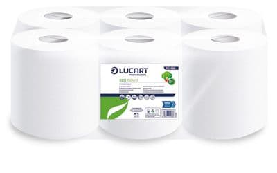 White Centre Feed Hand Towels, 2PLY, 150m, Pack of 6