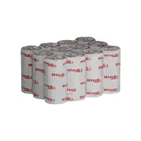 Wypall 7378 L10 Light Duty Cleaning Paper Wipes, 12 rolls x 165 sheets, 1 ply, Blue Compact Roll