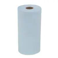 Wypall 7378 L10 Light Duty Cleaning Paper Wipes, 12 rolls x 165 sheets, 1 ply, Blue Compact Roll