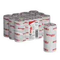 Wypall 7378 L10 Light Duty Cleaning Paper Wipes, 12 rolls x 165 sheets, 1 ply, Blue Compact Roll