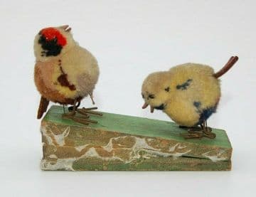 Pom Pom Zwitscherpaar (Steiff, Rare)