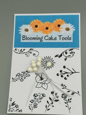 Blooming Cake Tools 12mm Round Water Drop Cotton pre-wired flower buds