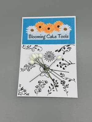 Blooming Cake Tools 10mm Water Drop Cotton pre-wired cone flower buds