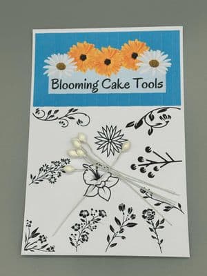 Blooming Cake Tools 6mm mini Water Drop Cotton pre-wired cone flower buds