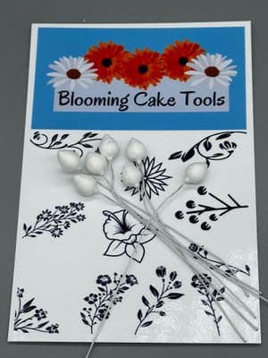 Blooming Cake Tools 8mm Water Drop Cotton pre-wired cone buds