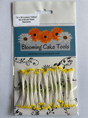 Blooming Cake Tools Lemon Yellow No.5 small head stamens for sugar flowers