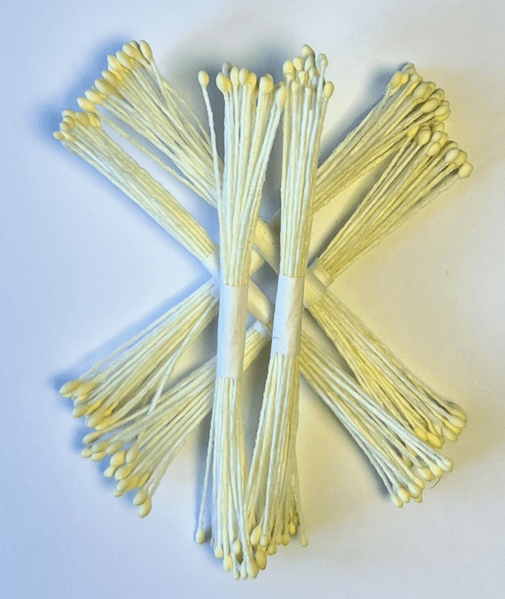 Blooming Cake Tools Light Lemon  No 7 Micro Head on lemon thread stamens for sugar flowers