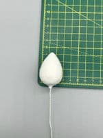 Blooming Cake Tools No. 1 (30mm) Water Drop Cotton pre-wired flower Cone buds