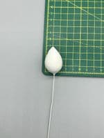 Blooming Cake Tools No. 2  (25mm) Water Drop Cotton pre-wired flower cone buds