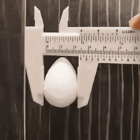 Blooming Cake Tools No. 2  (25mm) Water Drop Cotton pre-wired flower cone buds