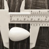 Blooming Cake Tools No. 3 (20mm) Water Drop Cotton pre-wired flower cone buds
