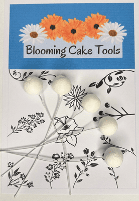 Blooming Cake Tools No.5  20mm Water Drop Cotton pre-wired flower round buds