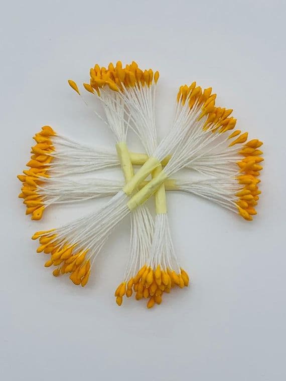 Blooming Cake Tools Orange No 11 pointed  head stamens for sugar Flowers