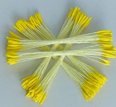 Blooming Cake Tools Yellow No.4 long head stamens for sugar flowers.