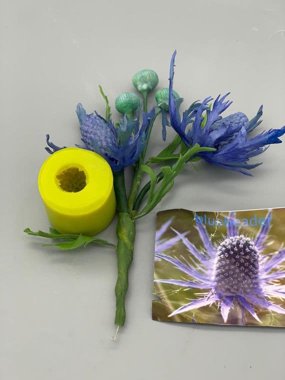 Blue Thistle (eryngium planum) Centre Mould by Angeliza NO LONGER AVAILABLE