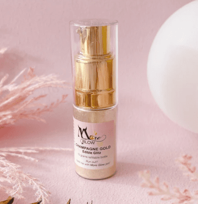 Champagne Gold Edible Glitter Puffer RRP £11.00 our price £9.50