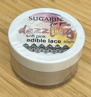 Edible Cake Lace Soft Pink, ready to use