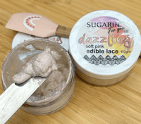 Edible Cake Lace Soft Pink, ready to use