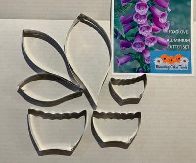 Foxglove petal and leaf cutter set