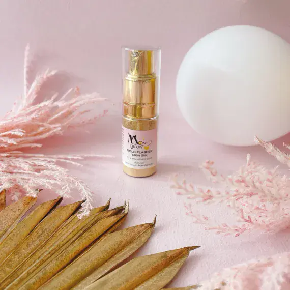 Gold Flasher Edible Glitter Puffer RRP £11.00 our price £9.50