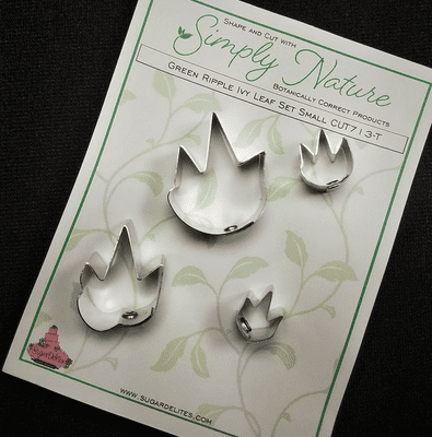 Green Ripple Ivy Leaf Cutter Set Small By Simply Nature was £23.15 now with 40% discount is £13.89