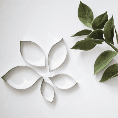Hard Ruscus Leaf Cutters set of 5 by Suzanne Esper WAS £19.95, CLEARANCE NOW £10.00