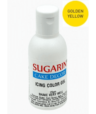 Icing Colour Gel, Golden Yellow, 25 grams.