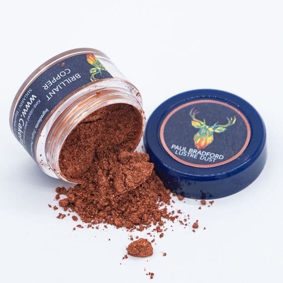 Paul Bradford Edible Lustre Dust Brilliant Copper