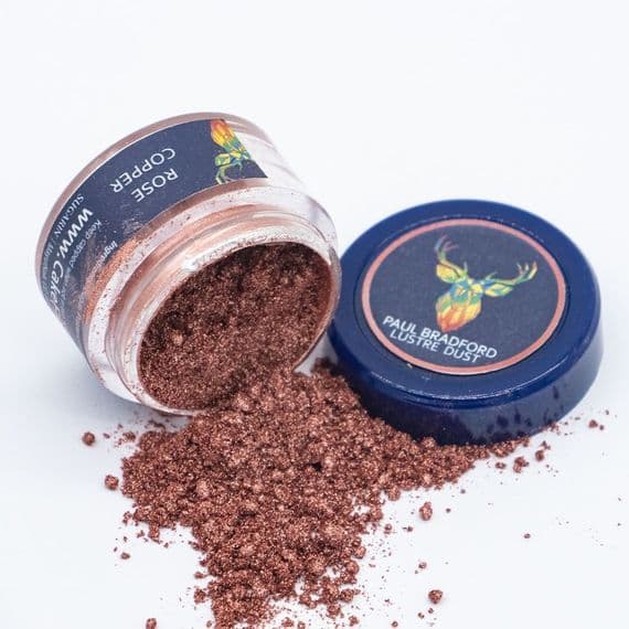 Paul Bradford Edible Lustre Dust Rose Copper