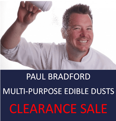 Paul Bradford Edible  Multi-Purpose Colour Dusts - PRICES REDUCED BY 50%