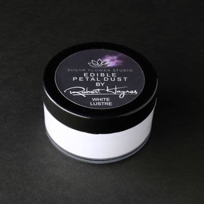 Robert Haynes Edible Petal Dust White Lustre 10ml RRP £3.80 NOW £2.10
