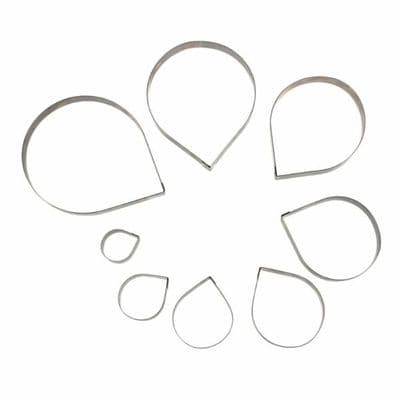Rose Petal 8pc stainless steel cutter set of 8 by Suzanne Esper