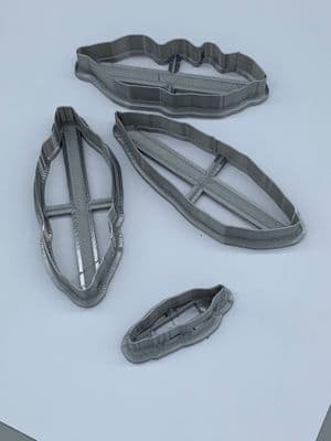 Roselily Petal Cutters Set of 4 cutters, by Blooming Cake Tools