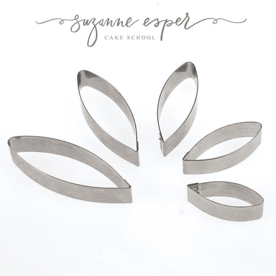 Ruscus/Sunflower/Dahlia Multi Use Leaf & Petal Cutters set of 5 by Suzanne Esper