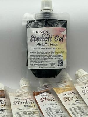 Stencil Gel - Metallic Black