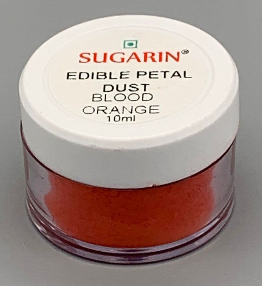 Sugarin Edible Petal Dust Blood Orange 10ml size