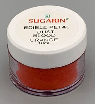 Sugarin Edible Petal Dust, Blood Orange, 10ml size