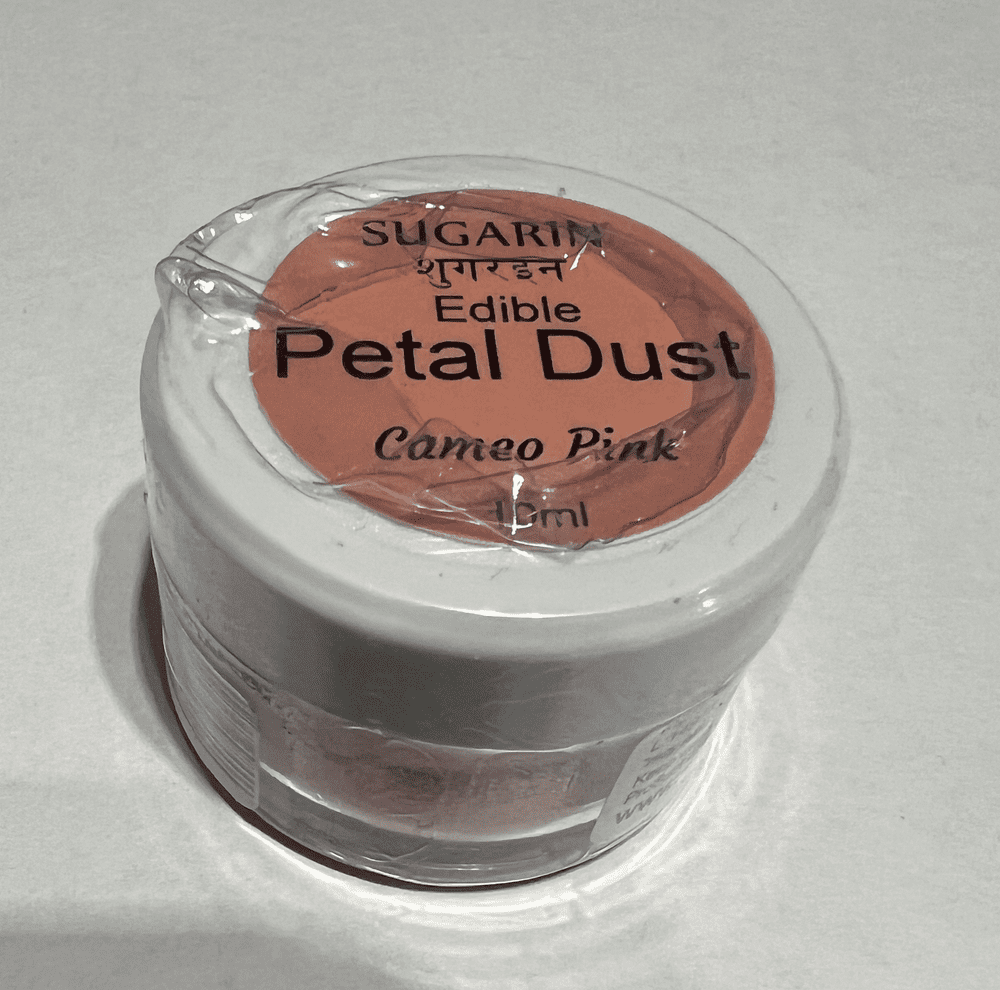 Sugarin Edible Petal Dust Cameo Pink 10ml size