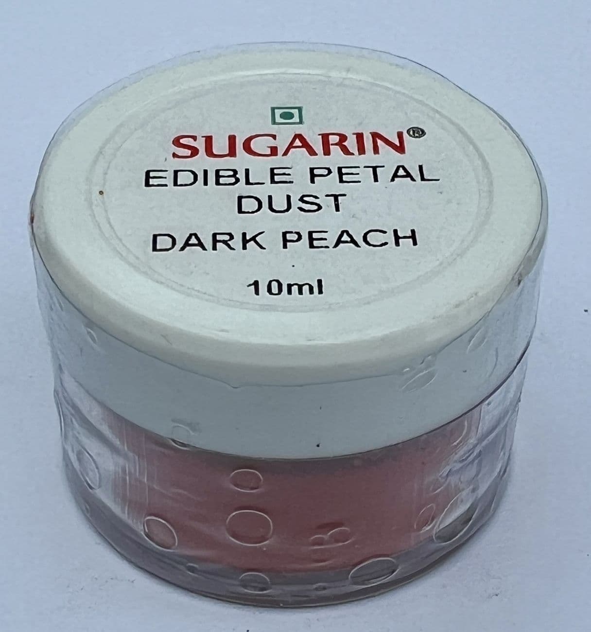 Sugarin Edible Petal Dust Dark Peach 10ml size