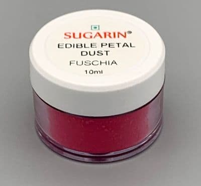 Sugarin Edible Petal Dust, Fuchsia, 10ml size