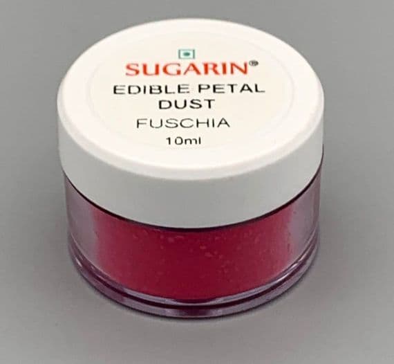 Sugarin Edible Petal Dust Fuchsia 10ml size