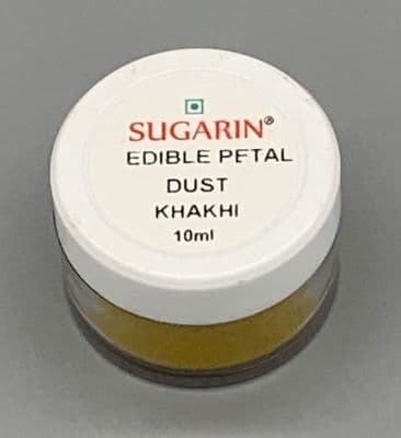 Sugarin Edible Petal Dust, Khaki, 10ml size