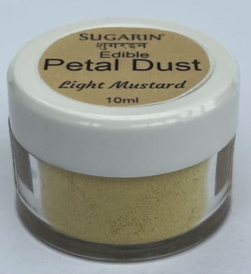 Sugarin Edible Petal Dust, Light Mustard, 10ml size