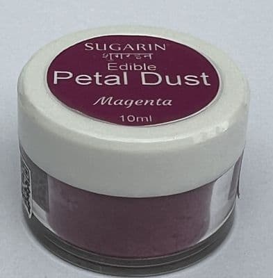 Sugarin Edible Petal Dust, Magenta, New 10ml size