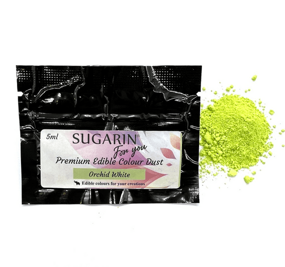 Sugarin Edible Petal Dust Orchid White