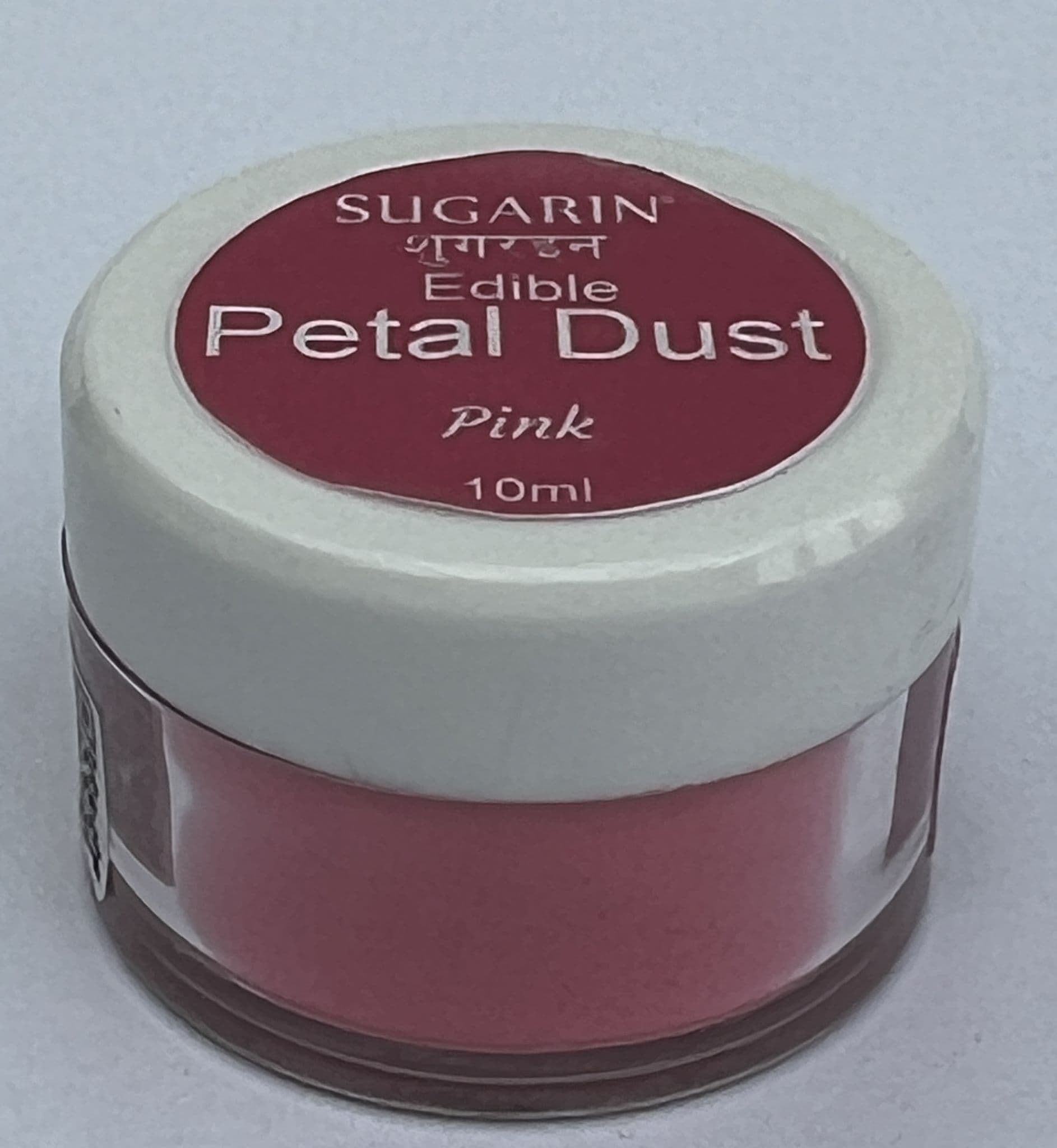 Sugarin Edible Petal Dust Pink 10ml size