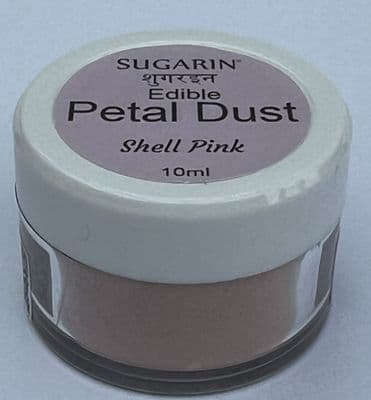 Sugarin Edible Petal Dust, Shell Pink, 10ml size