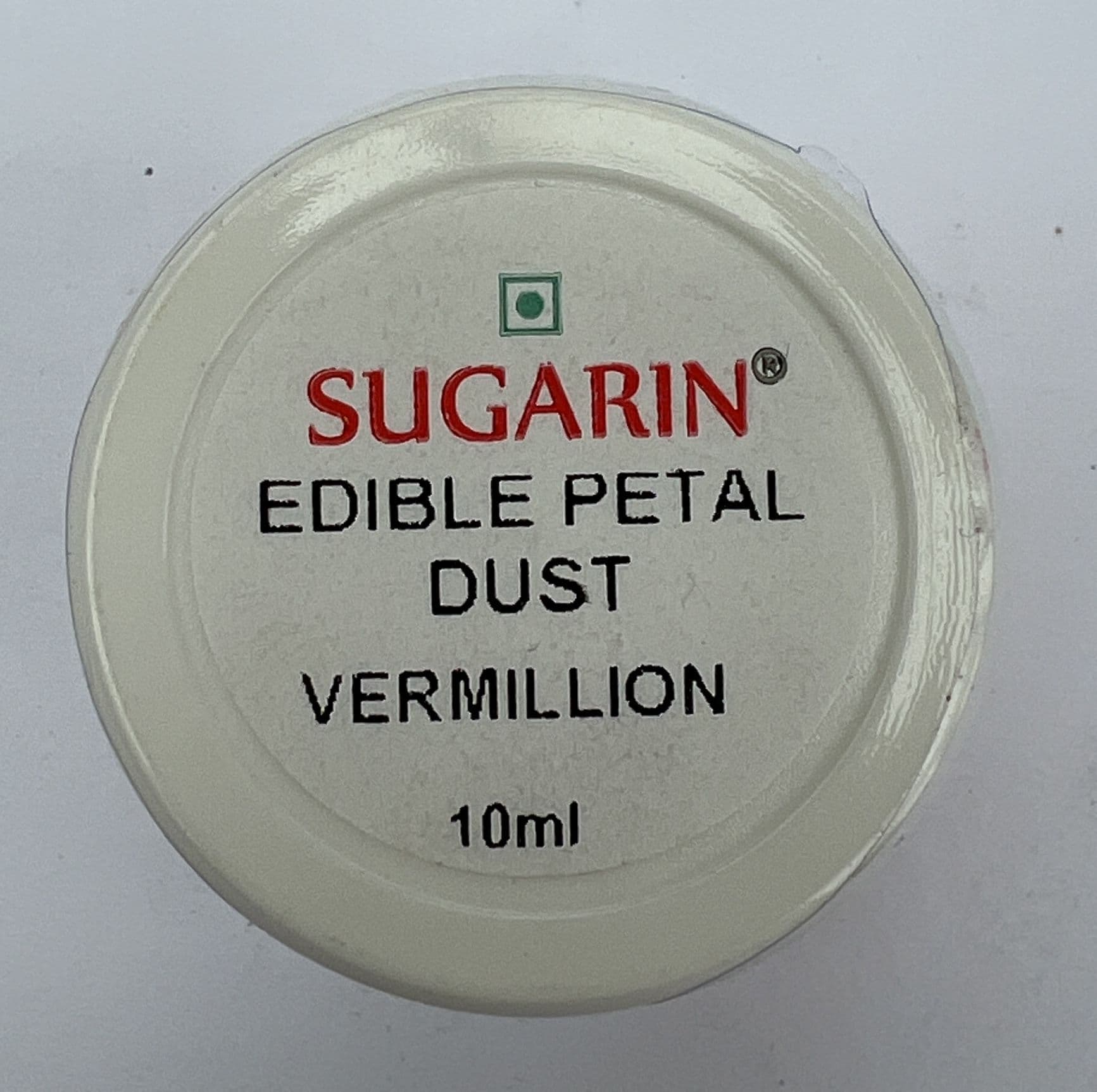 Sugarin Edible Petal Dust Vermillion 10ml size