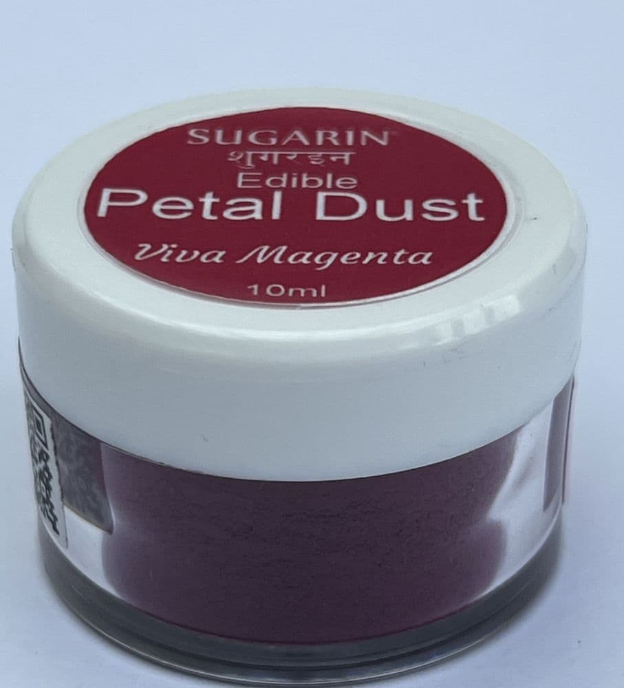 Sugarin Edible Petal Dust Viva Magenta 10ml size