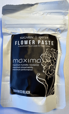 Sugarin Maxima UK Flower Paste, Black, 100 grams